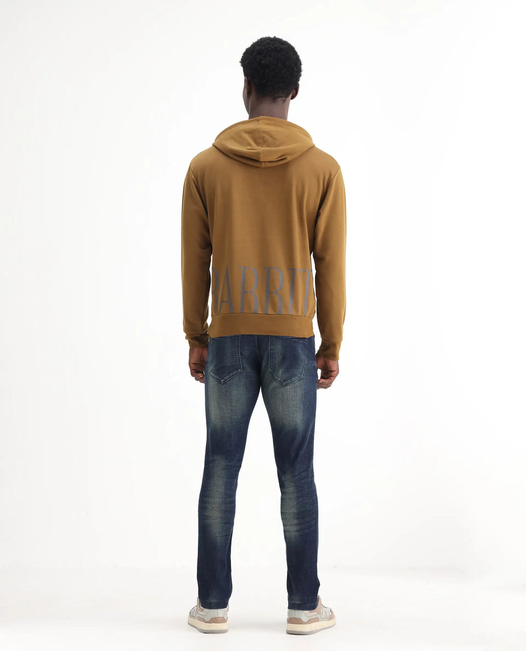 Rare Rabbit Men's David 4 Blue Cotton Plain Hawk Slim Fit Jeans