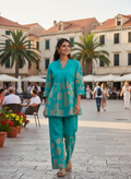 Aqua Rhythm Cotton Co-ord Set