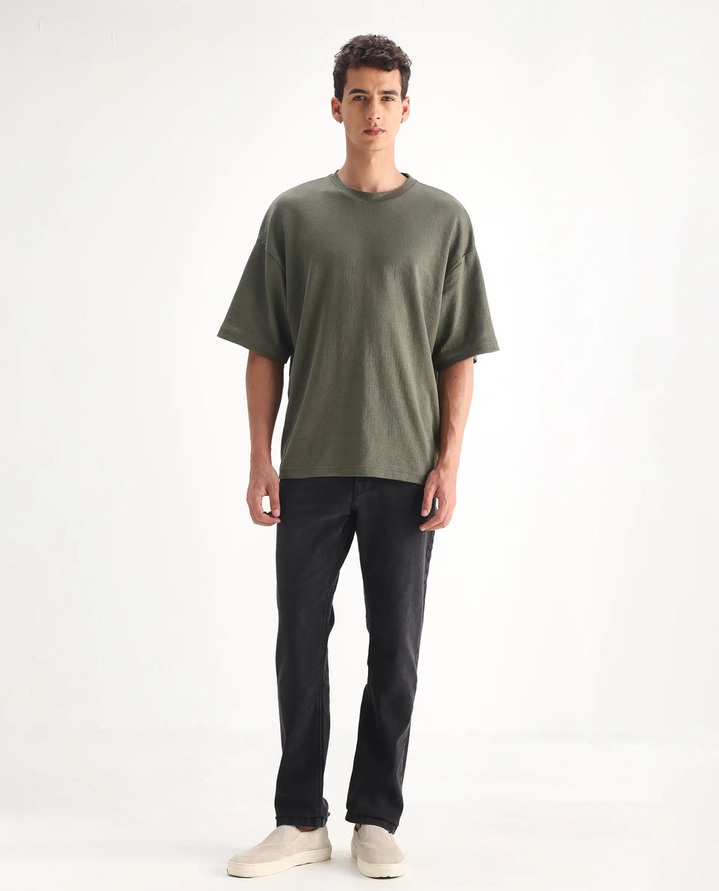 Rare Rabbit Men's Divi Grey Cotton Plain Hawk Slim Fit Jeans