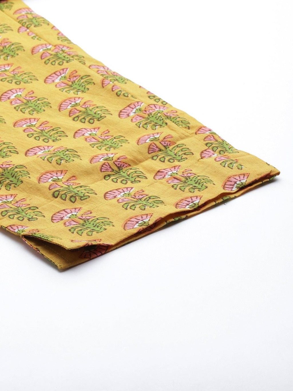 Divena Yellow Floral Printed Straight Kurta Pant Sets