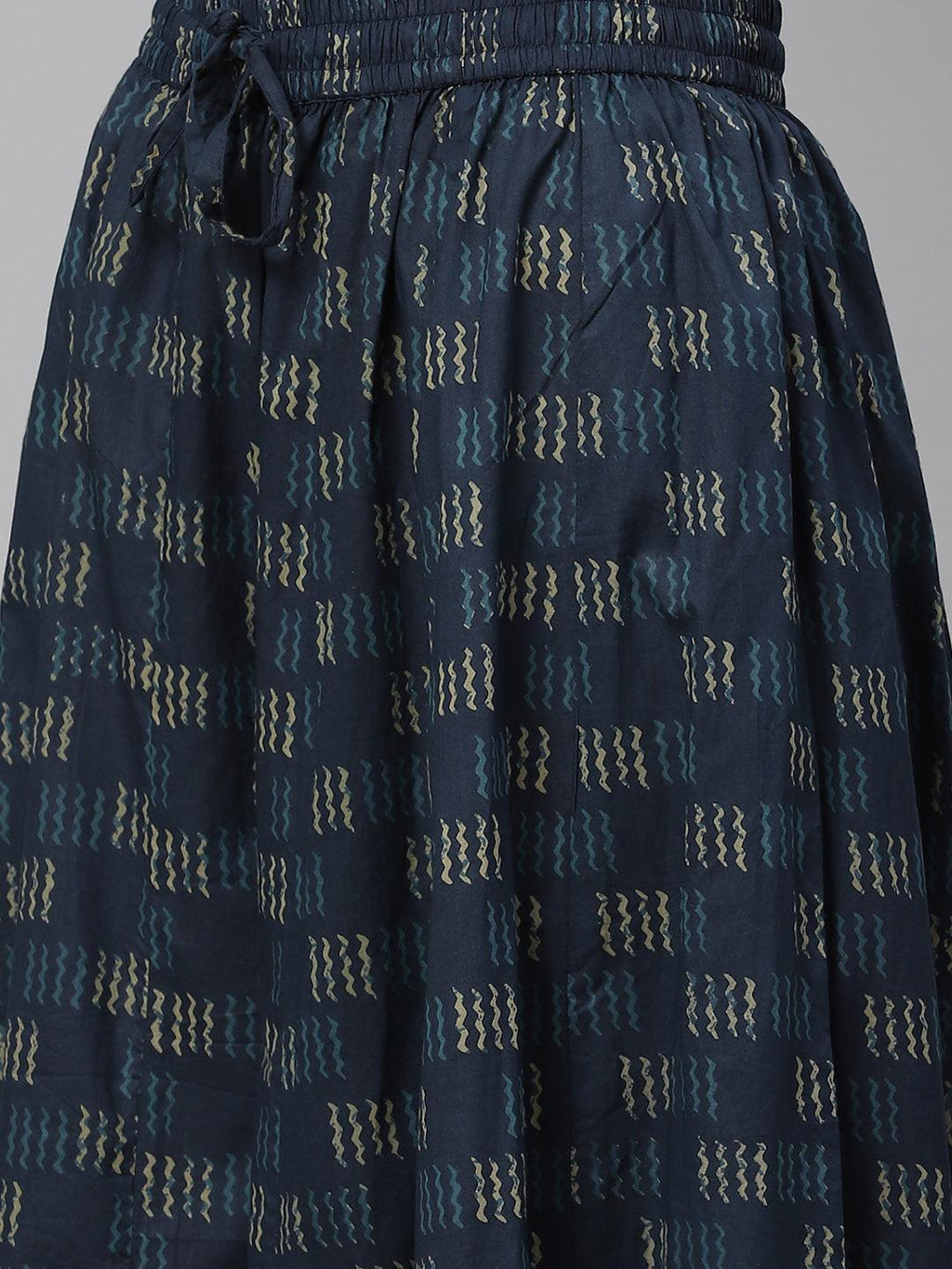 Divena Indigo Blue Kurta Set With Palazzo