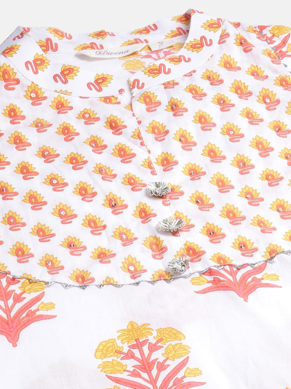 Divena Yellow White Peplum Top Sharara Set with Dupatta