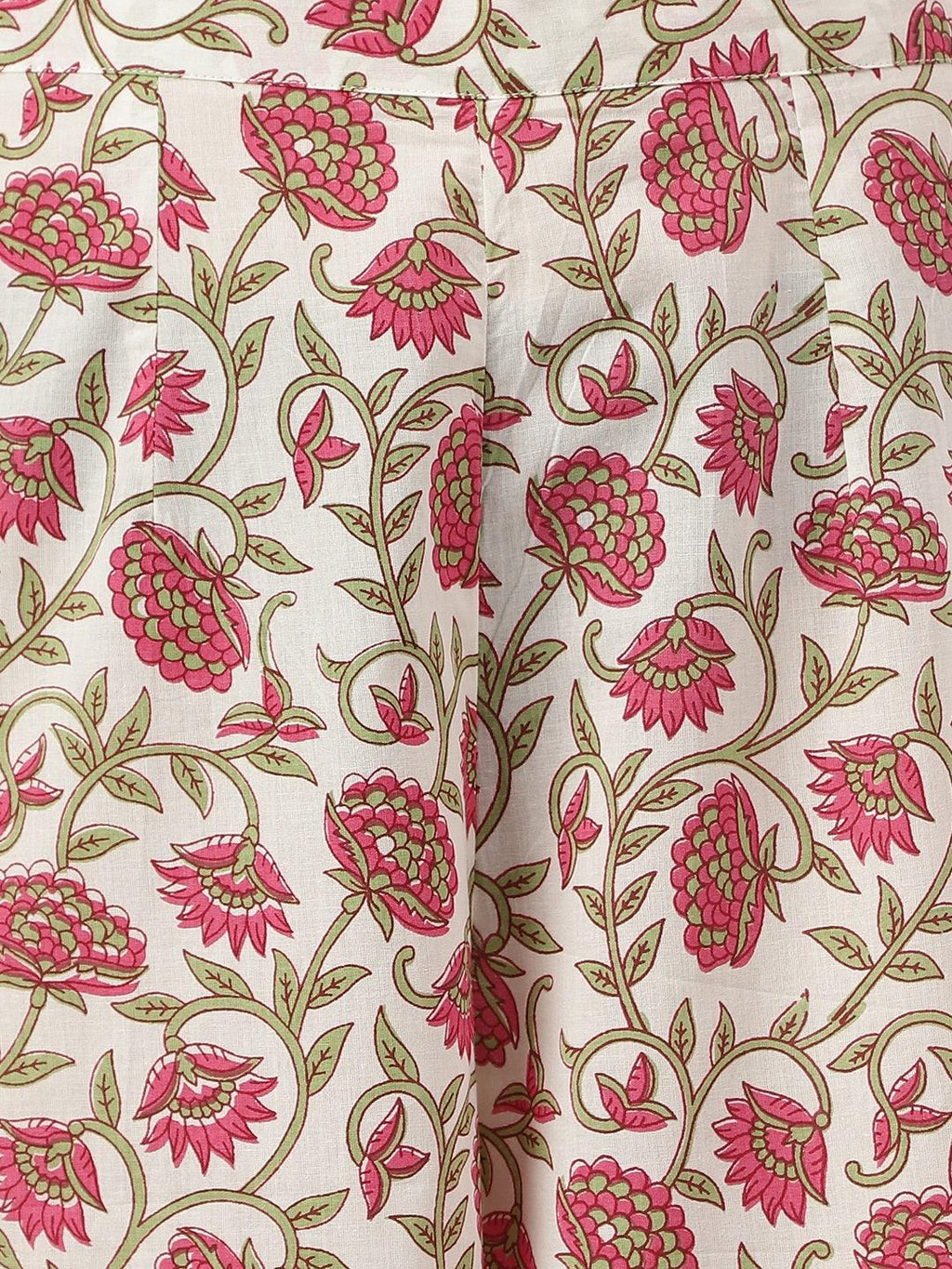 Divena White Floral Printed Anarkali Kurta Palazoo Sets