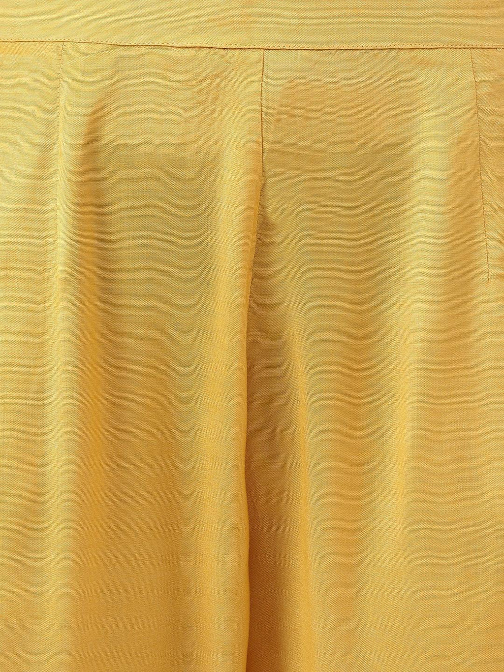 Divena Poly Chanderi Floral Printed Kurta Pant Set with Organza Dupatta