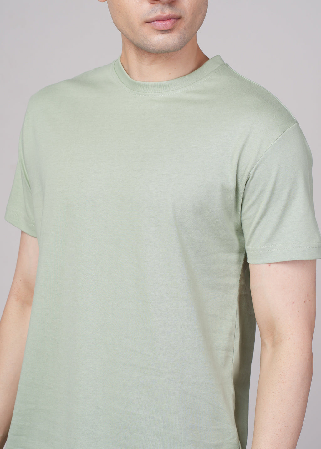 Men Teal Cotton Regular T-Shirt