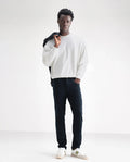 Rare Rabbit Men's Essen Dusky Teal Cotton Plain Hawk Slim Fit Jeans