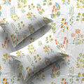 Serene 200 TC 100% Cotton Bedsheet with Pillow Covers - Eden White