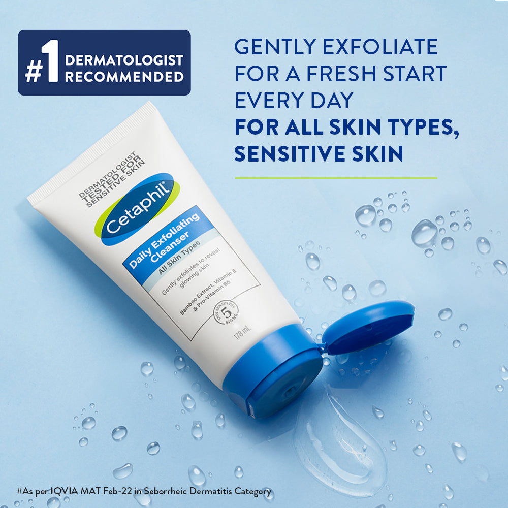 Cetaphil Daily Exfoliating Cleanser with Vitamin B5 and E