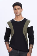 Men Multicolor Casual Full Sleeve Round Neck T-Shirt