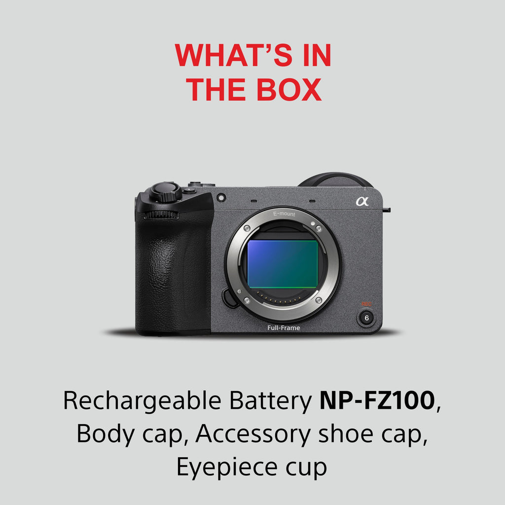 Sony Cinema Line FX2 Full-Frame Camera with XLR Handle | 4K 60P | S-Cinetone | Dual Base ISO | Compact & Lightweight | Made for Filmmakers - Grey