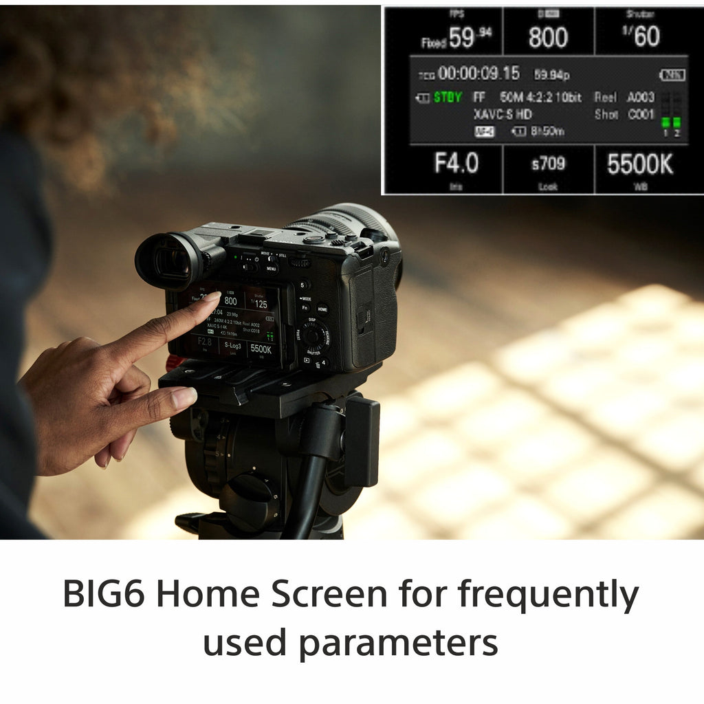 Sony Cinema Line FX2 Full-Frame Camera | 4K 60P | S-Cinetone | Dual Base ISO | Compact & Lightweight | Made for Filmmakers- Grey