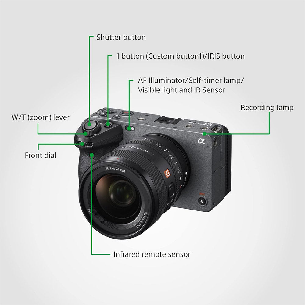 Sony FX3A Cinema Line Full-Frame Camera | 4K 120P | Compact & Lightweight | Made for Filmmakers | Cinematic Shots - (Grey)