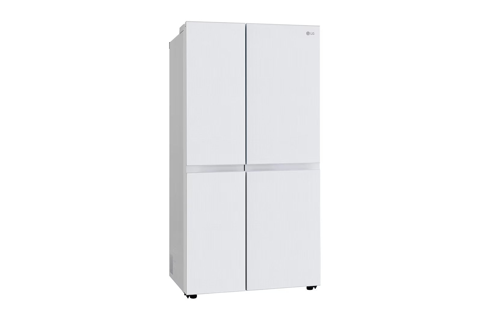 LG 650 Litres Side by Side Door Convertible Refrigerator with Door Cooling+, Hygiene Fresh+, Glass Finish (GL-B257DLW3, Linen White)