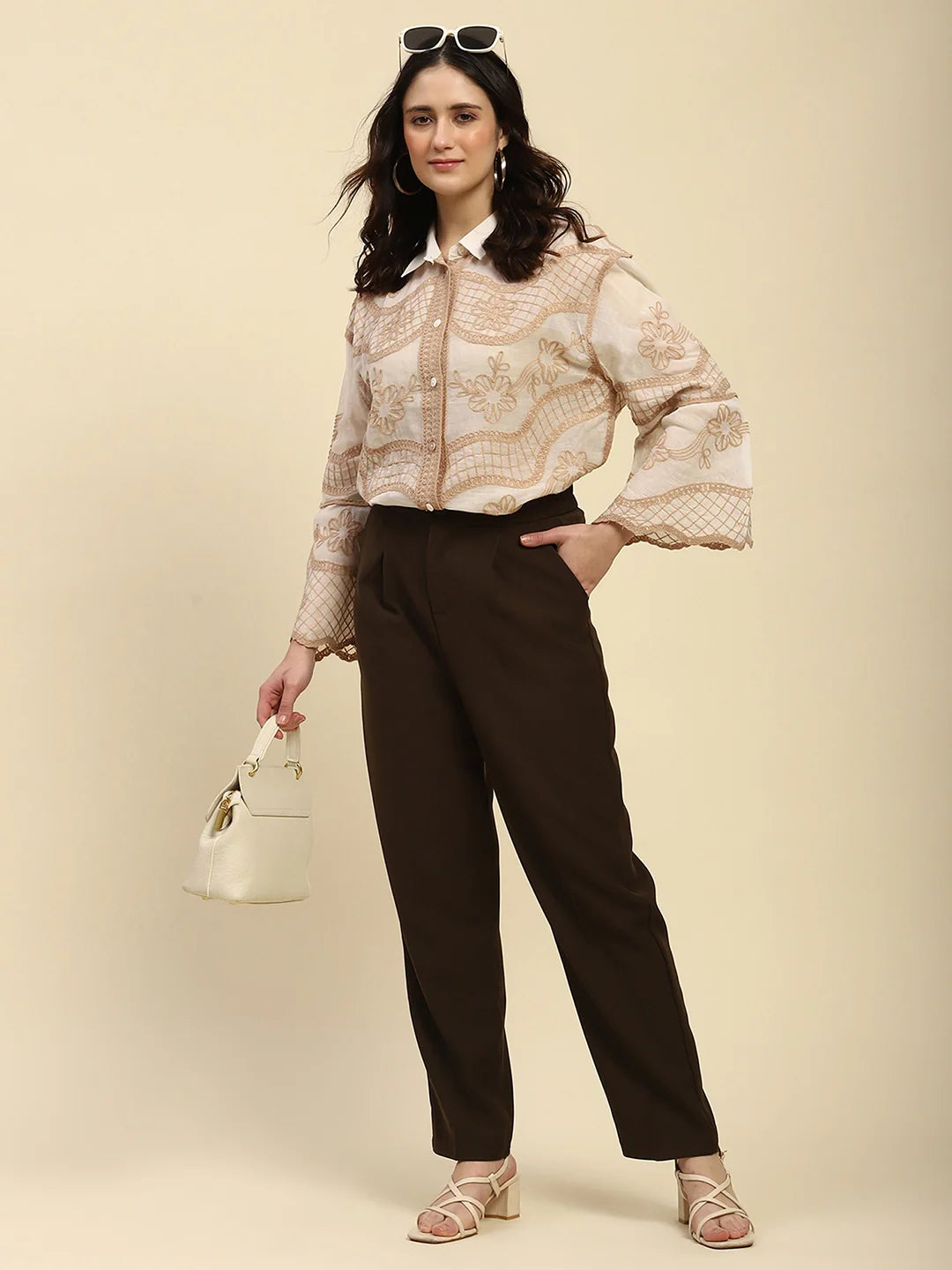 Brown Korean Formal Trouser