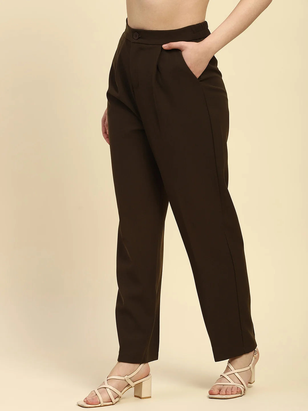 Brown Korean Formal Trouser