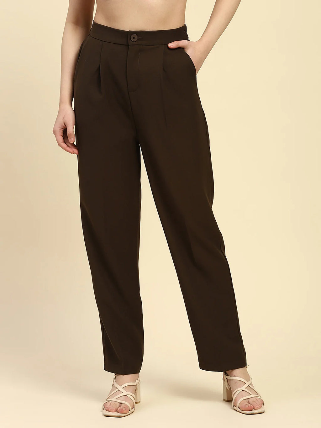 Brown Korean Formal Trouser