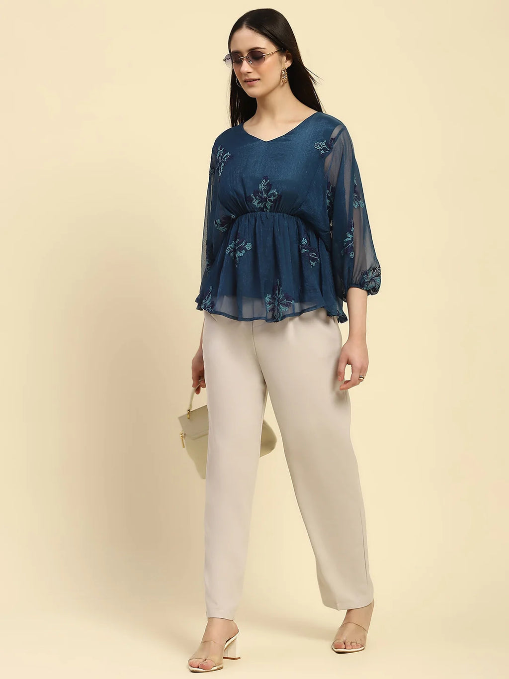 Ecru Korean Formal Trouser