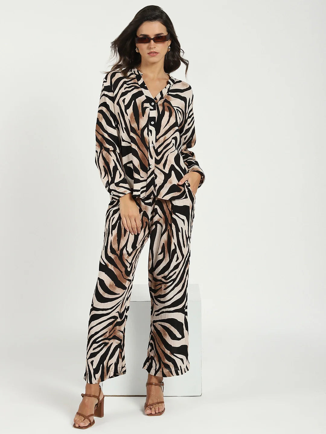 Leopard Print Viscose Lower