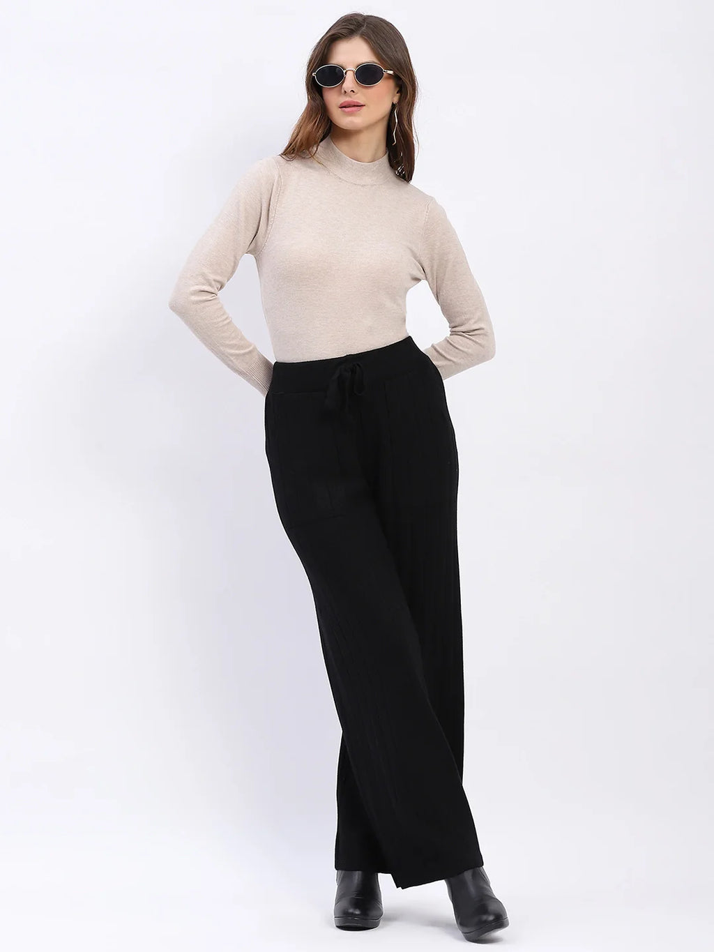 Effortless Winter Knit Pants