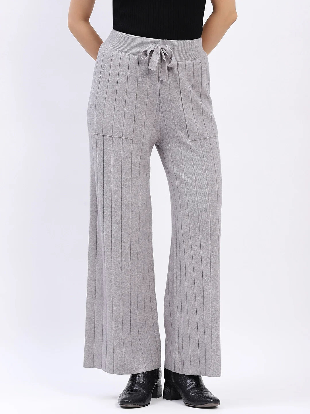 Effortless Winter Knit Pants