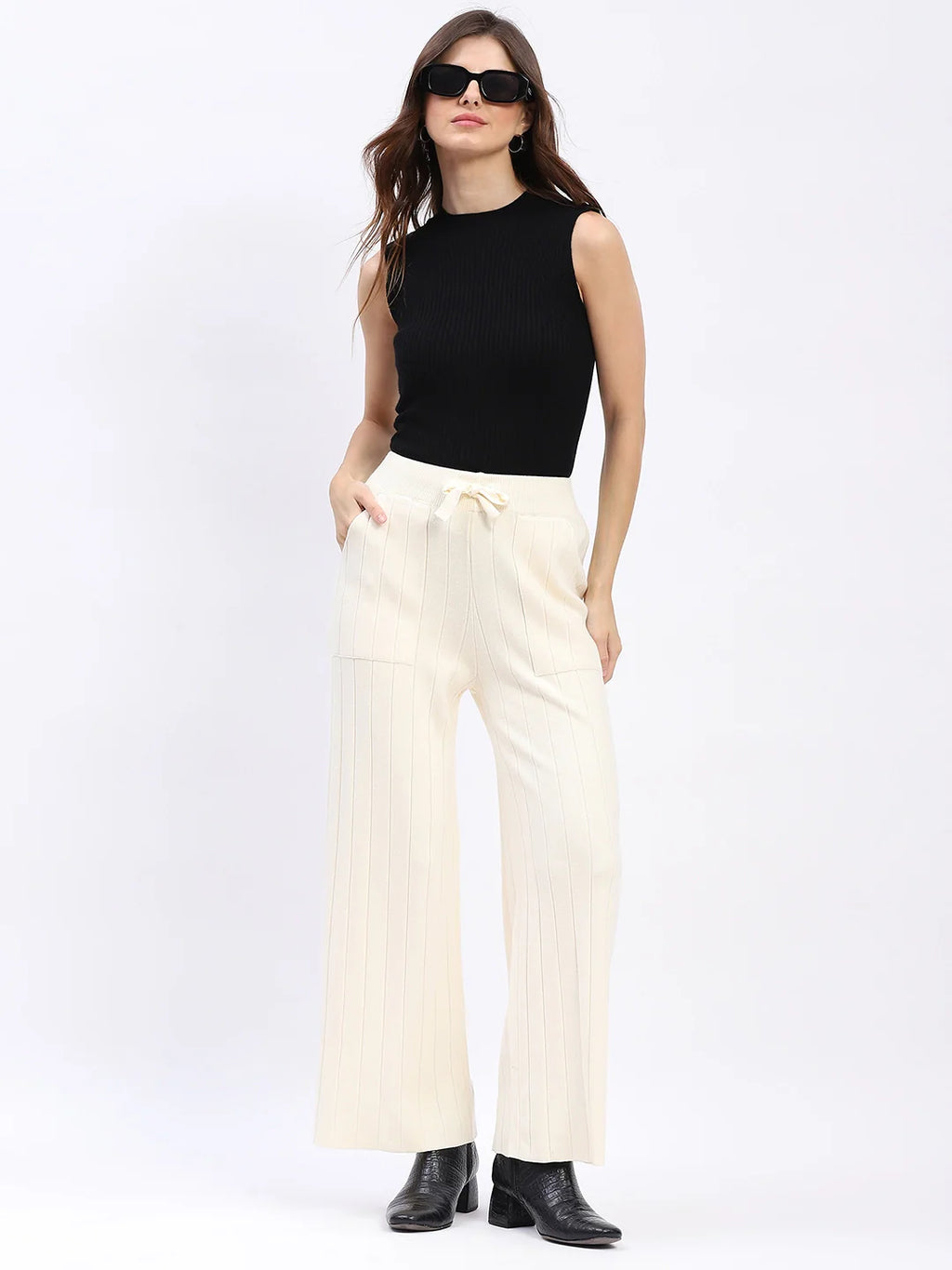Effortless Winter Knit Pants