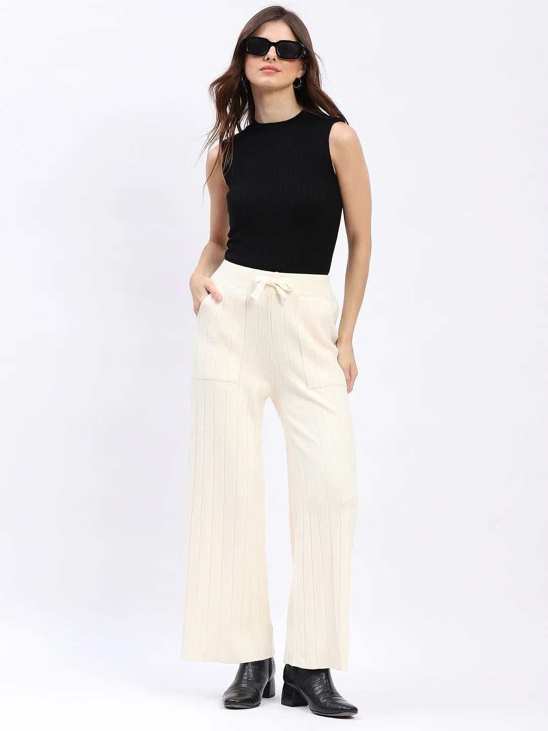 Effortless Winter Knit Pants