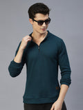 Men Comfy Henley Knit T-Shirt