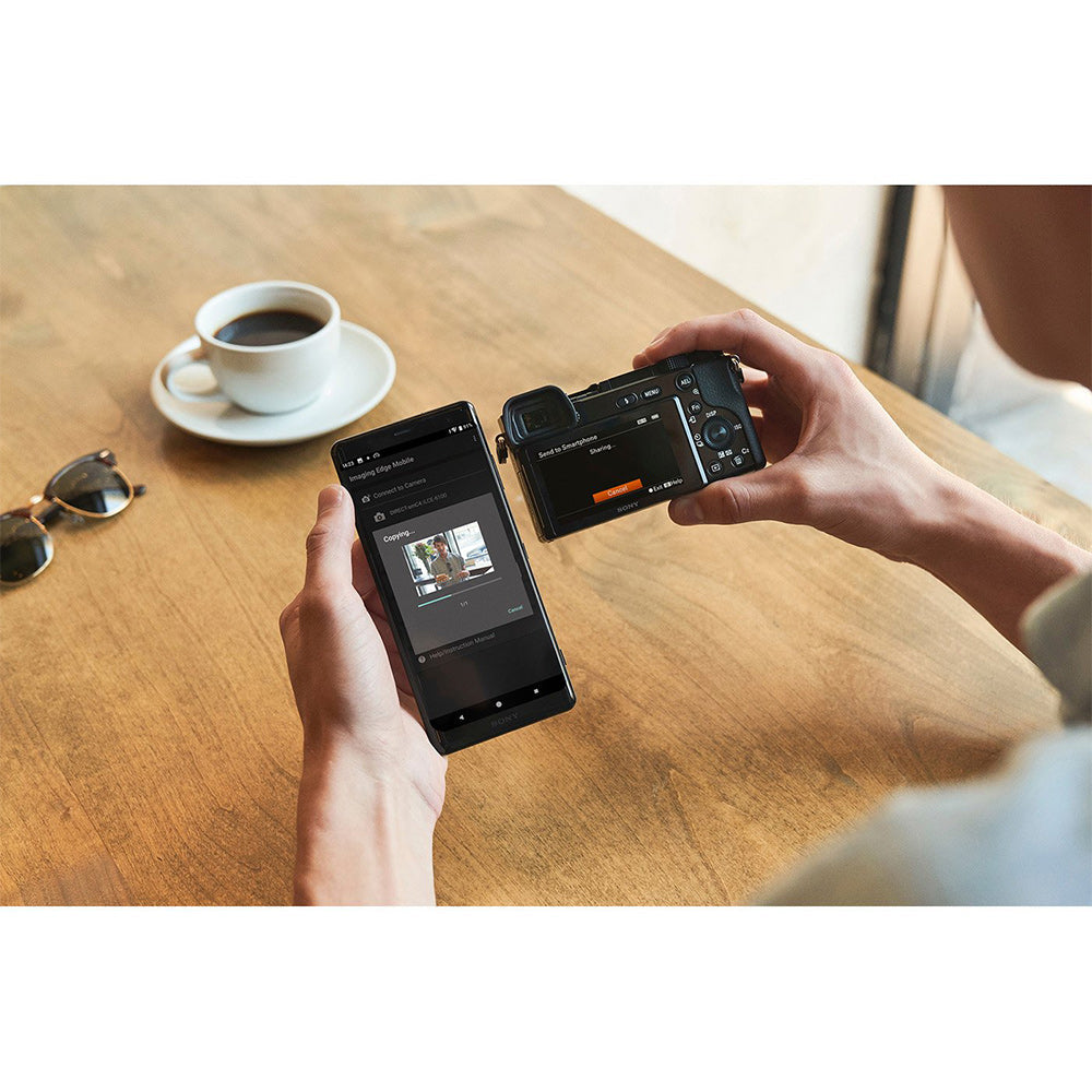 Sony Alpha 6100 APS-C Camera with fast AF (ILCE-6100) | 24.2 MP Mirrorless Camera, 11 FPS, 4K/30p