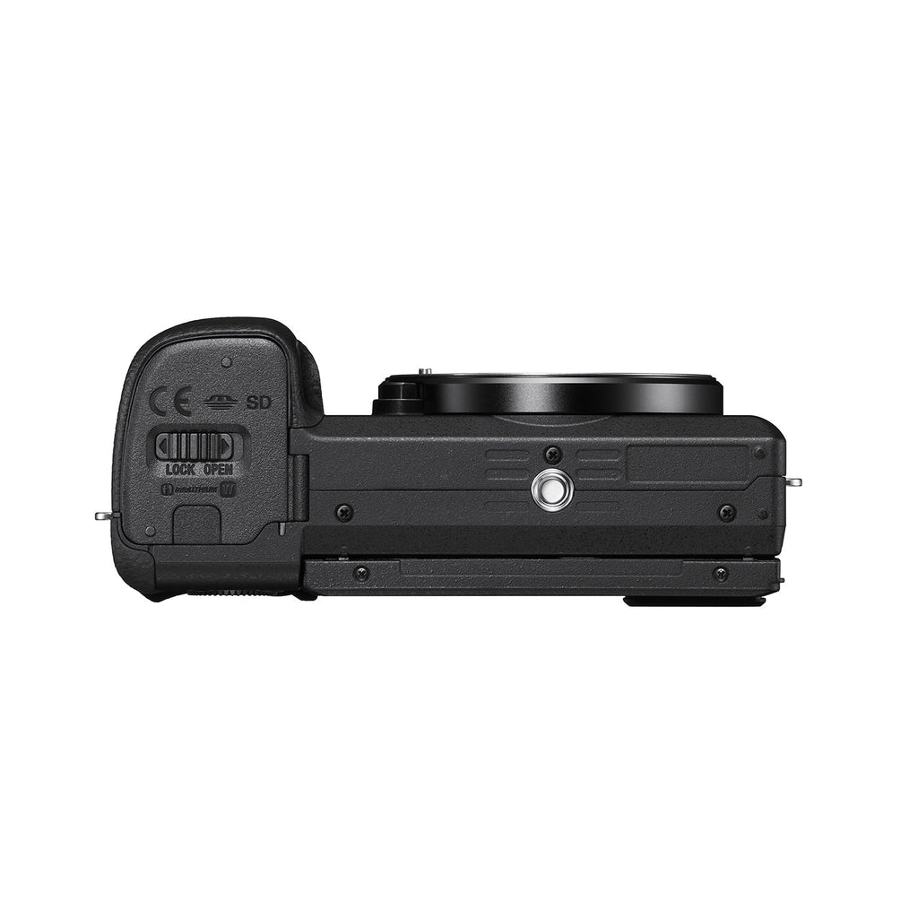 Sony Alpha 6400 E-mount Camera with APS-C Sensor (ILCE-6400M) | 24.2 MP Mirrorless Camera, 11 FPS, 4K/30p with a 18-135mm Power Zoom lens.