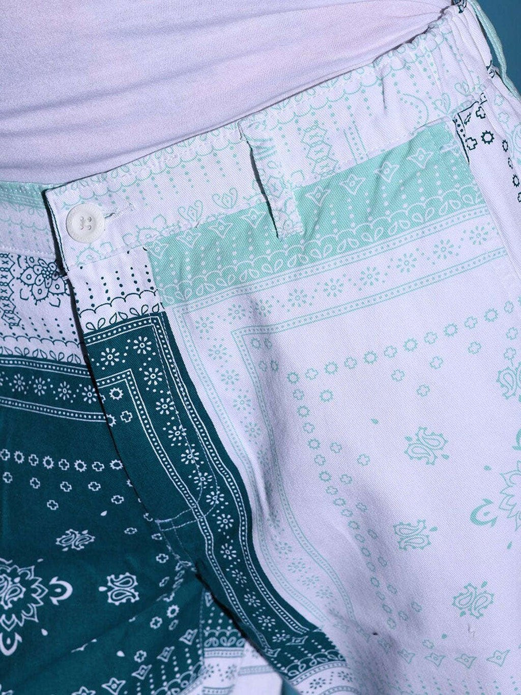 Men's Blue Printed Shorts