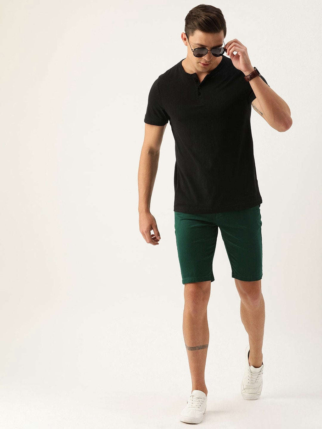 Men's Solid Casual Short