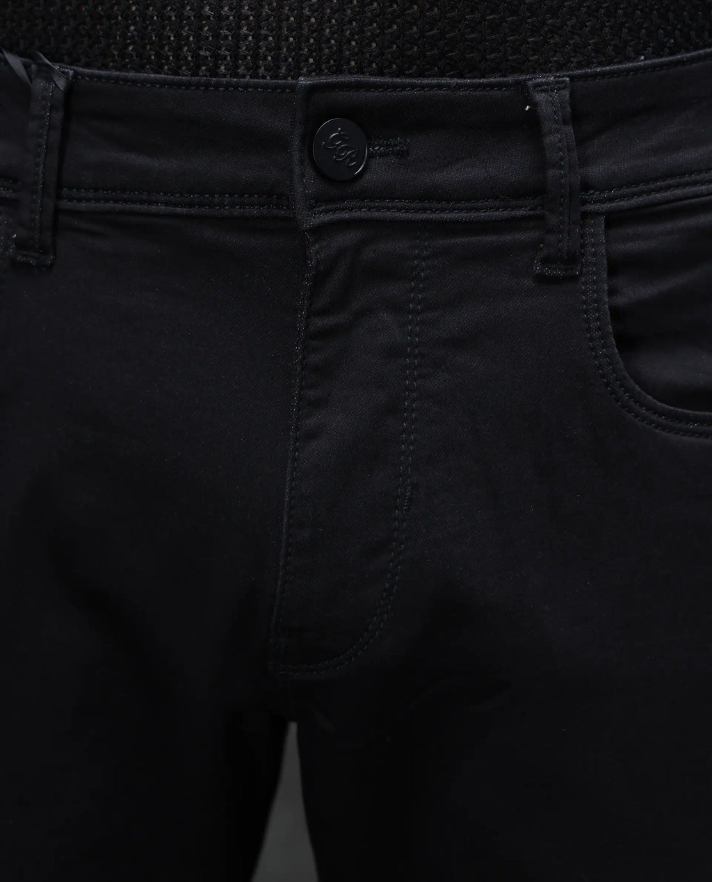Rare Rabbit Men's Guild Casual Kleber Black Cotton Blend Plain Hawk Slim Fit Jeans