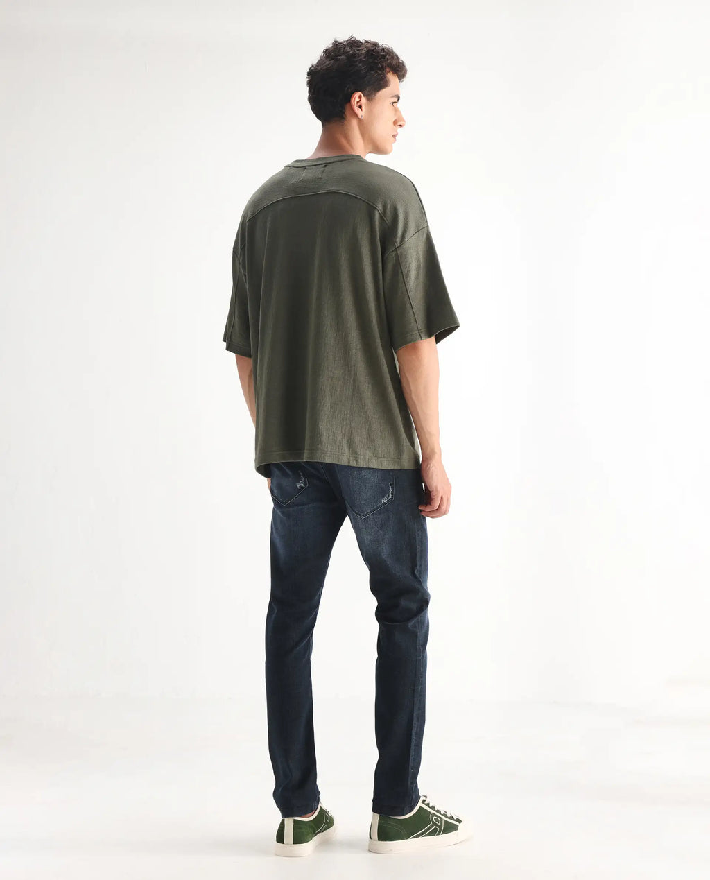 Rare Rabbit Men's Laiden Blue Cotton Plain Hawk Slim Fit Jeans