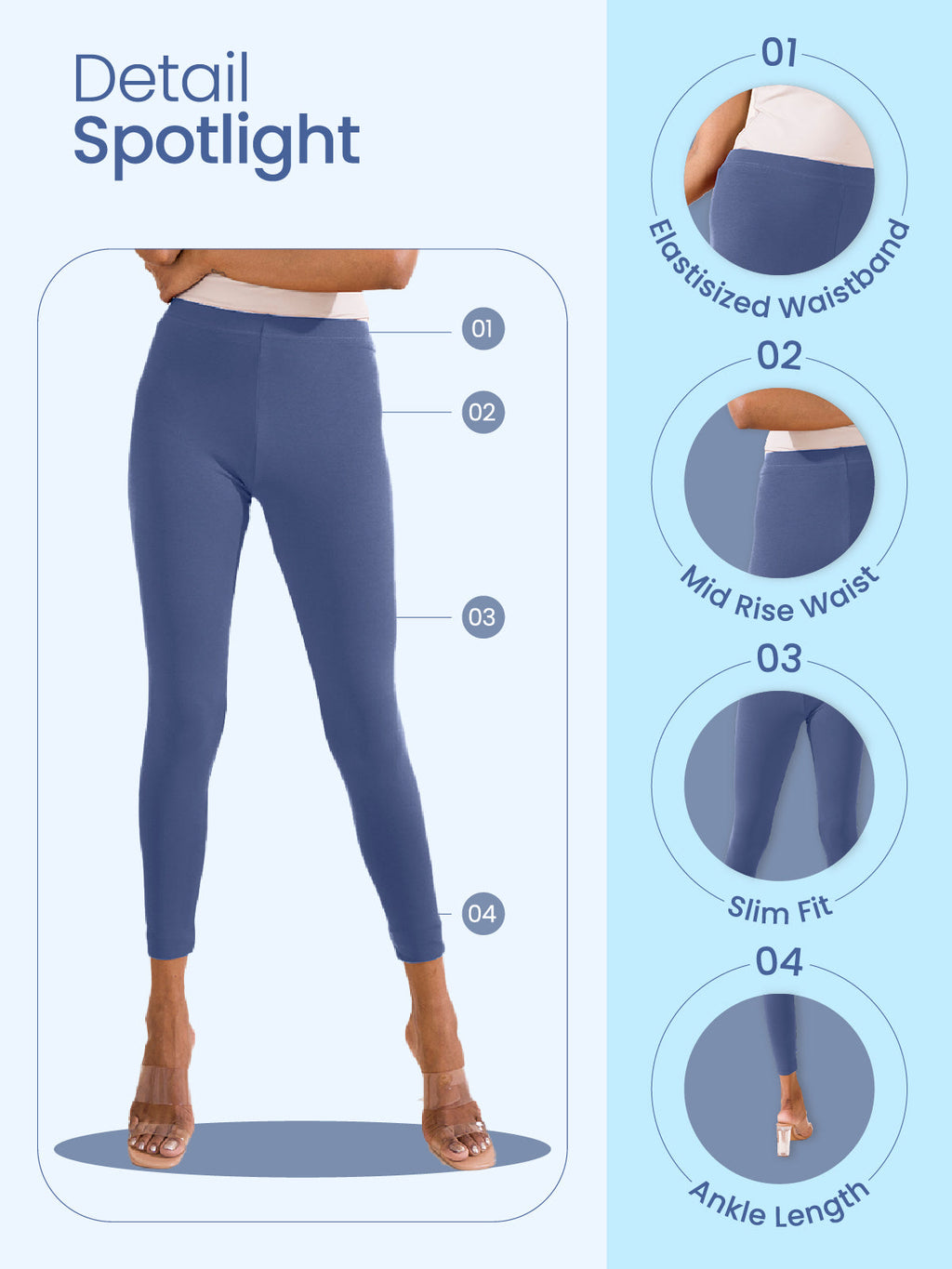 Navy Ponte Smart Fit Leggings