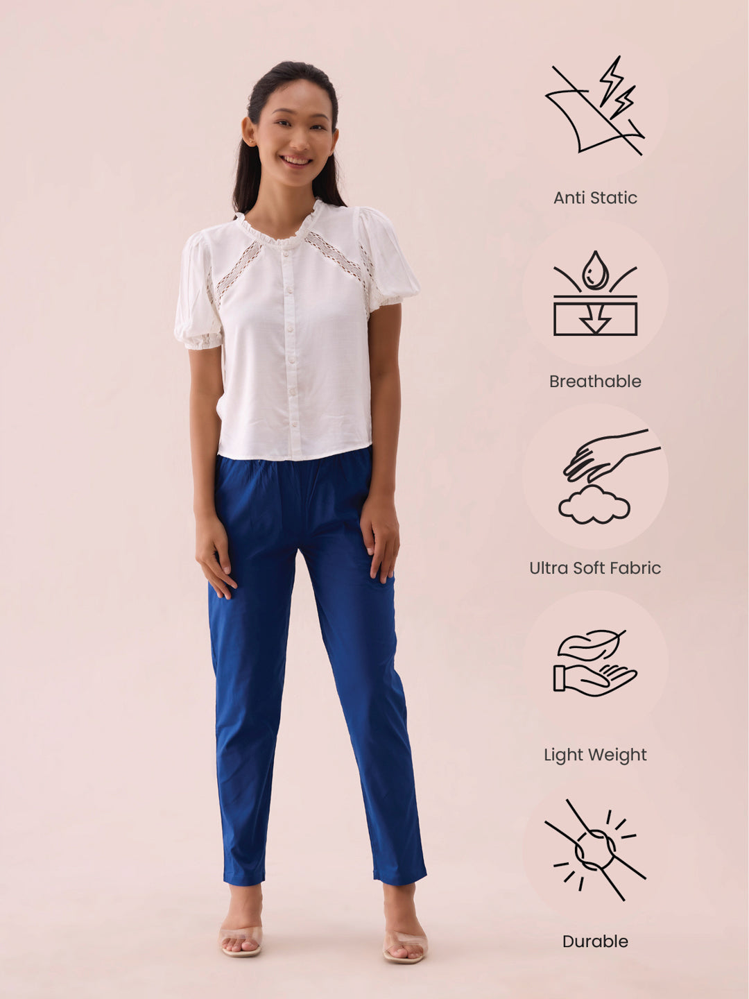 Royal Cotton Cambric Cotton Pants