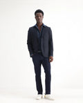Rare Rabbit Men's Manado Dark Navy Cotton Blend Plain Hawk Slim Fit Jeans