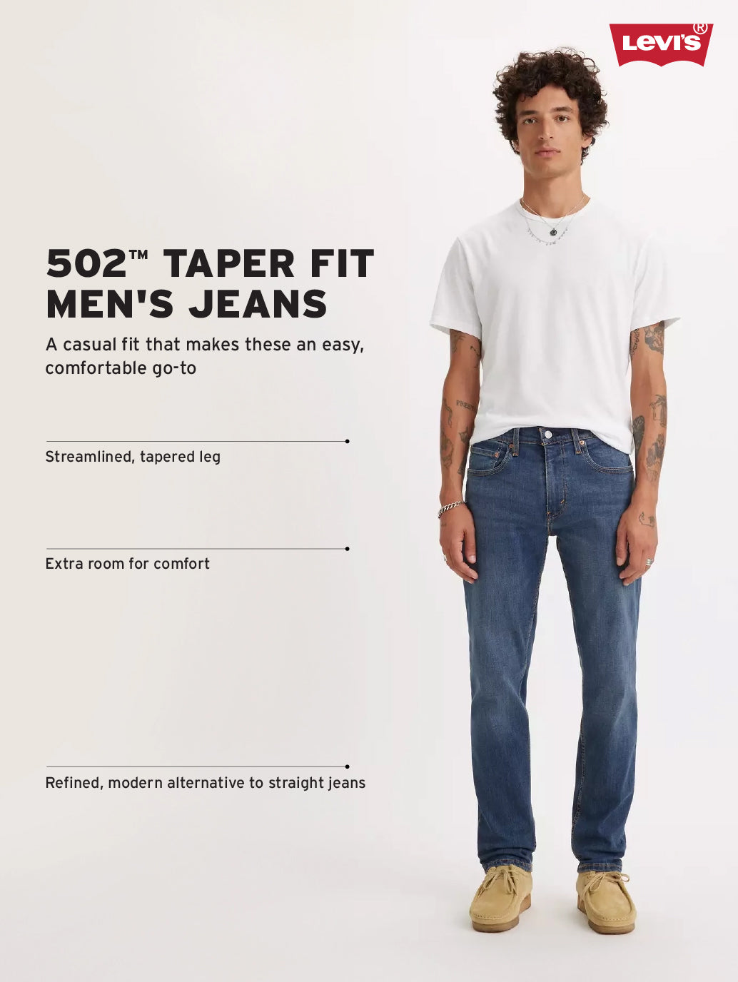 Men's 502 Taupe Tapered Fit Mid Rise Shorts