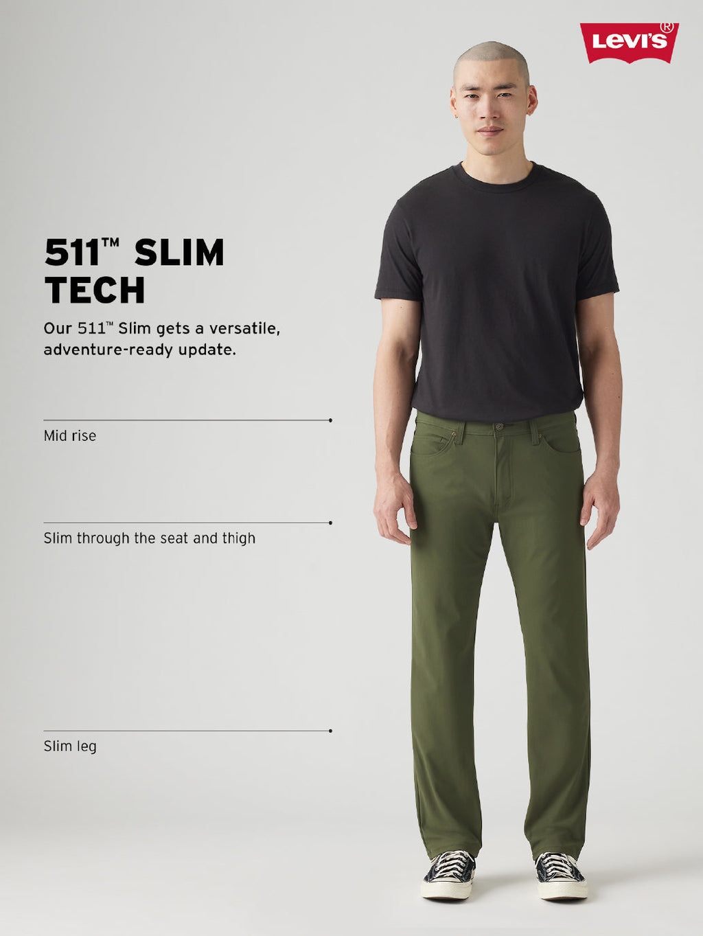 Men's 511 Blue Slim Fit Mid Rise Jeans