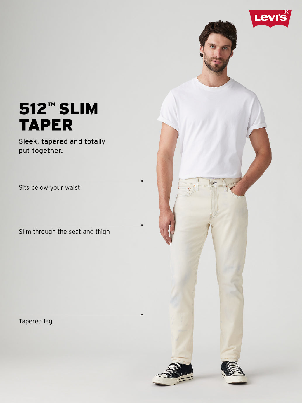 Men's 512 Pink Slim Tapered Fit Chinos