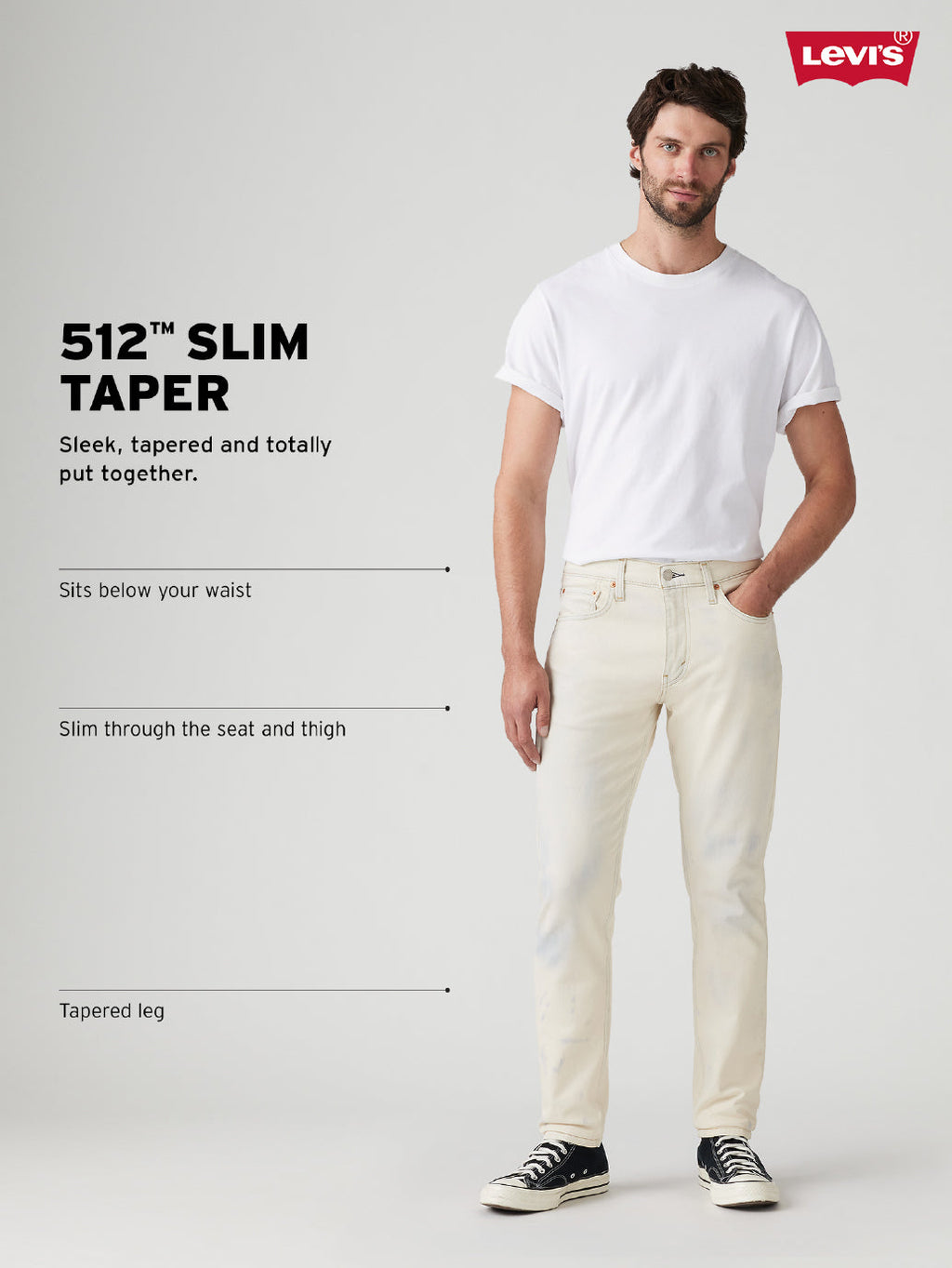 Men's 512 Blue Slim Tapered Fit Chinos