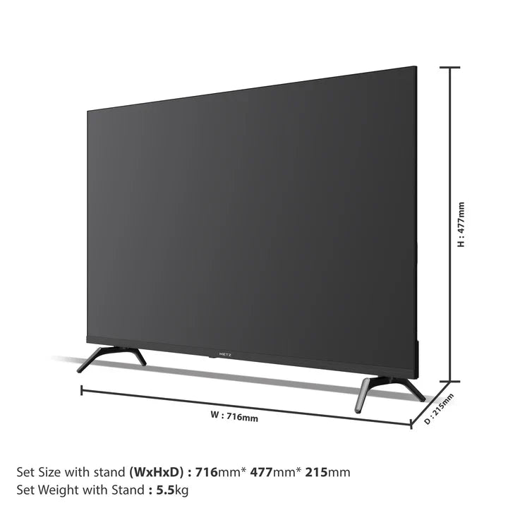 METZ 2K Google TV - 32E55G (32"inch)