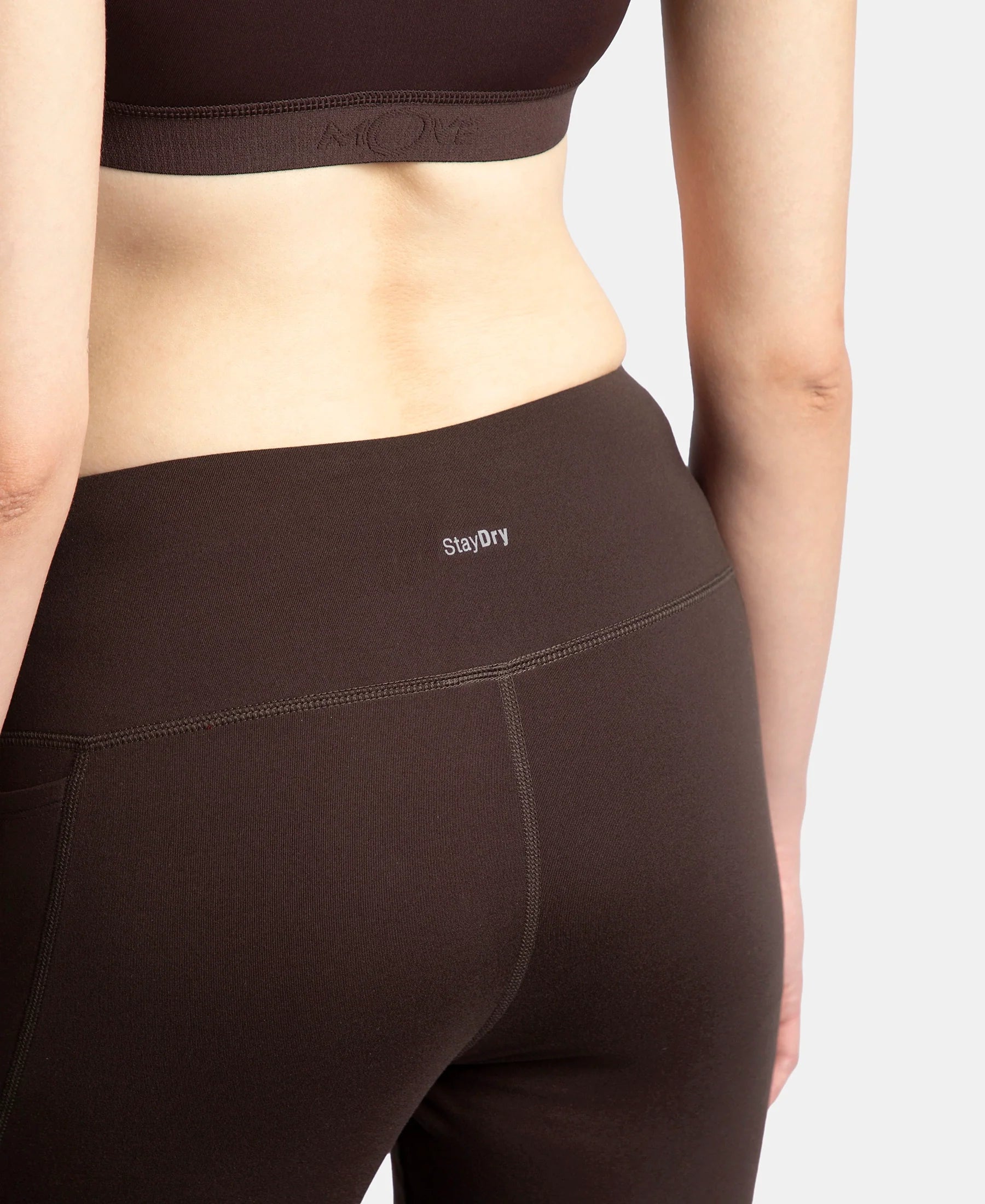 Microfiber Elastane Stretch Regular Fit Flared Pants with StayFresh Treatment - Coffee
