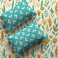 Divine Collection - Cotton Bedsheet With 2 Pillow Covers, Mist Teal Blue