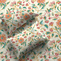 Divine Collection - Cotton Bedsheet With 2 Pillow Covers, Monsoon Buttercream