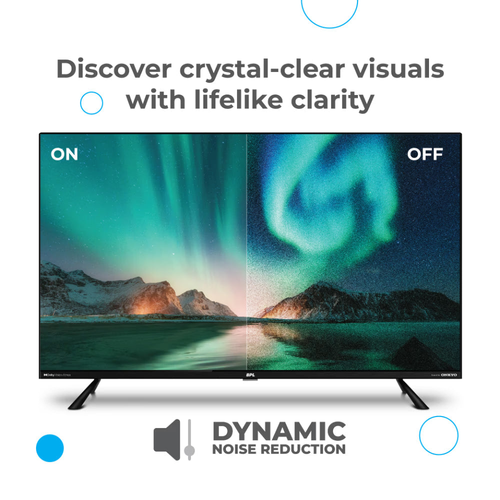 BPL 139.7 cm (55 inch) Onkyo Home Theatre QLED TV, Black, 55QF5540
