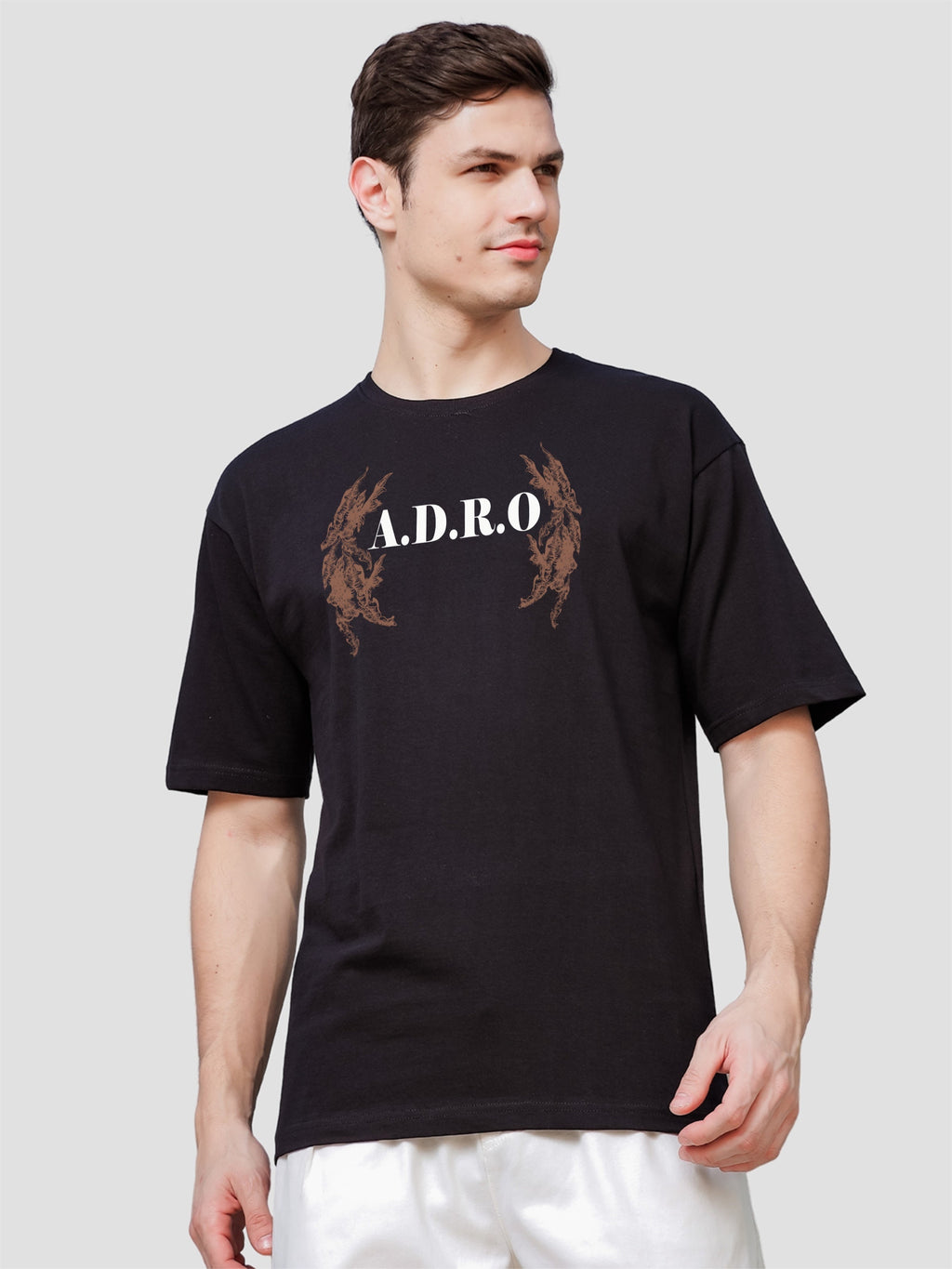 Men Black Oversized T-Shirt
