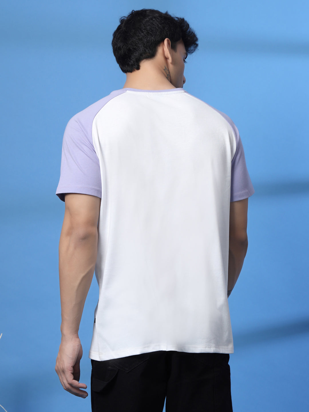 Men White Typography Oversized T-Shirt