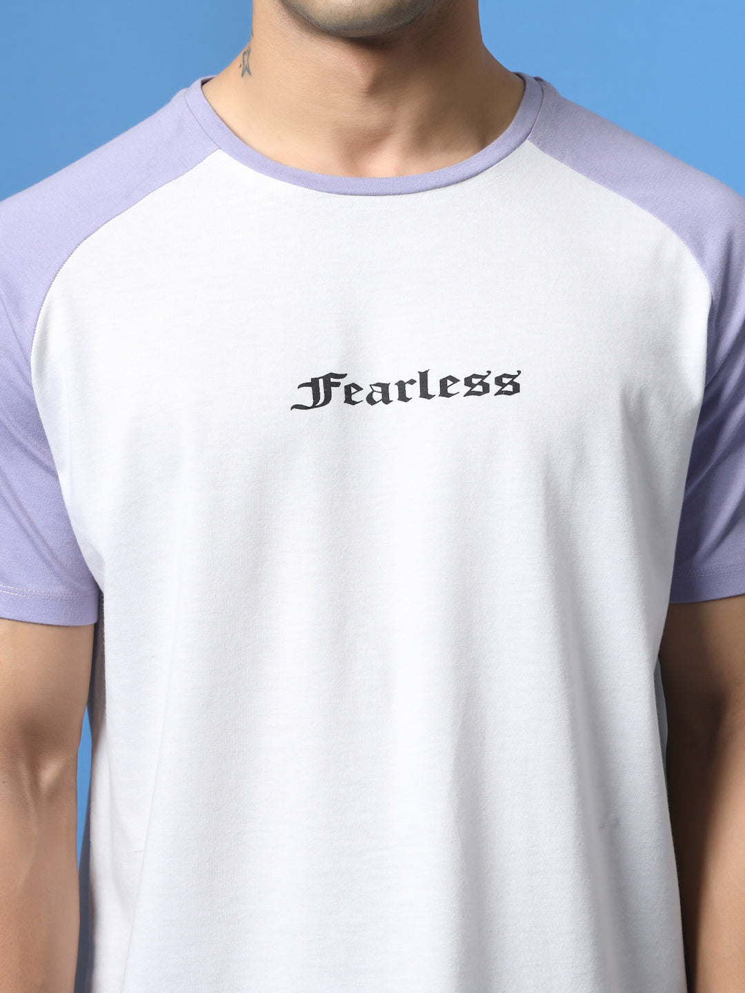 Men White Typography Oversized T-Shirt