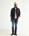 Rare Rabbit Men's Reims Light Blue Cotton Plain Hawk Slim Fit Jeans