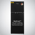 Voltas Beko 230 L, 3 Star, Double Door Frost Free Refrigerator (Wooden Black)
